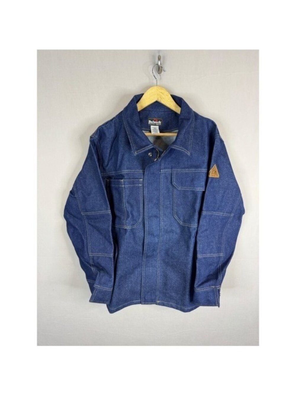 Bulwark FR Mens Flame Resistant Denim Work Jacket Blue JCJ4DD2 Arc 16 ATPV M